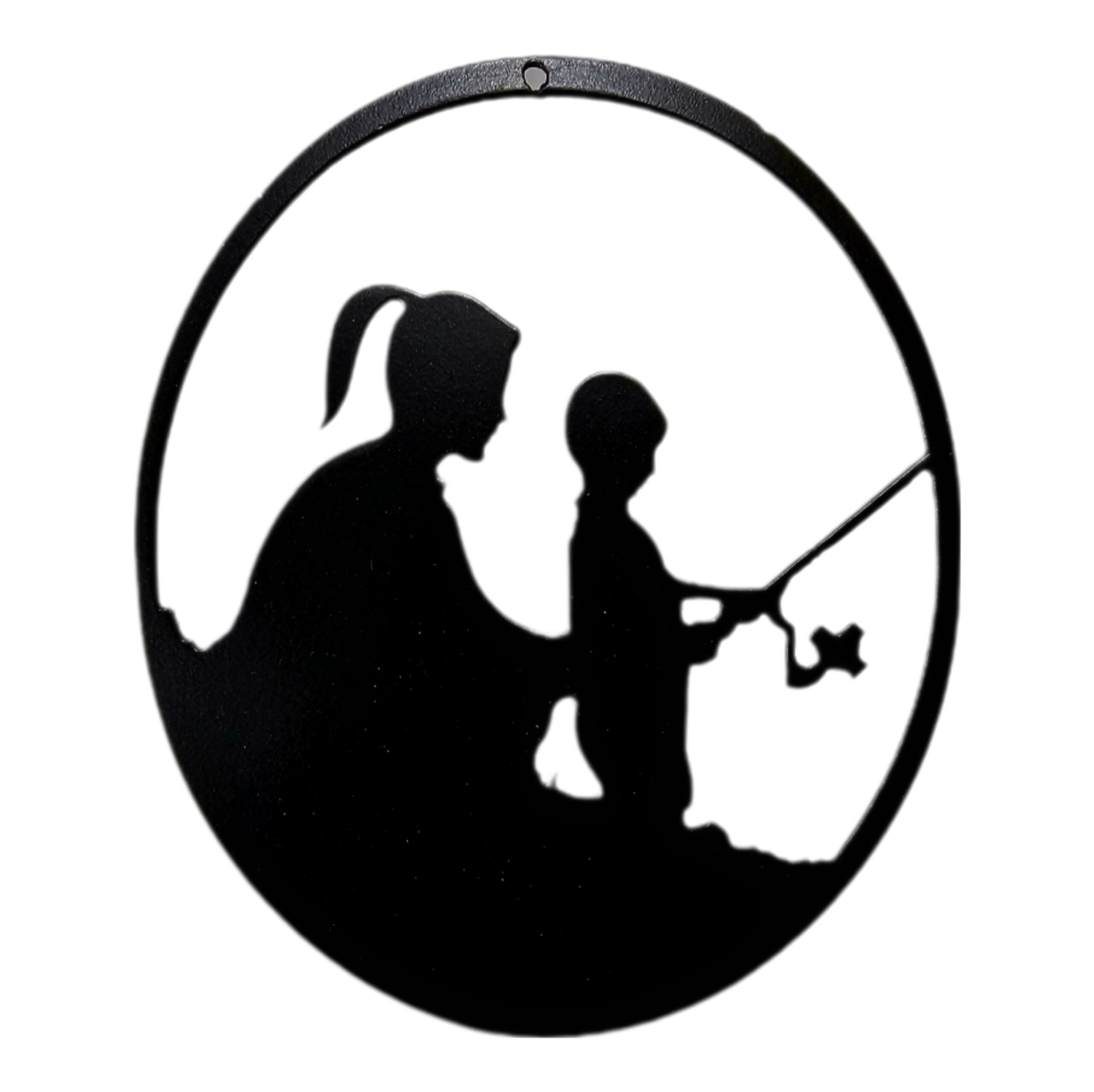 fishing mother son