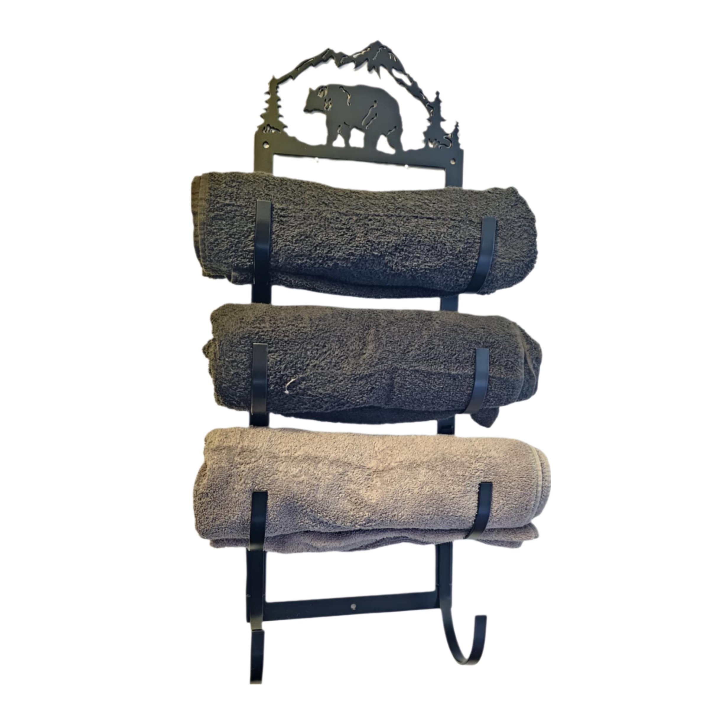 Bear Bath Wall Towel Rack