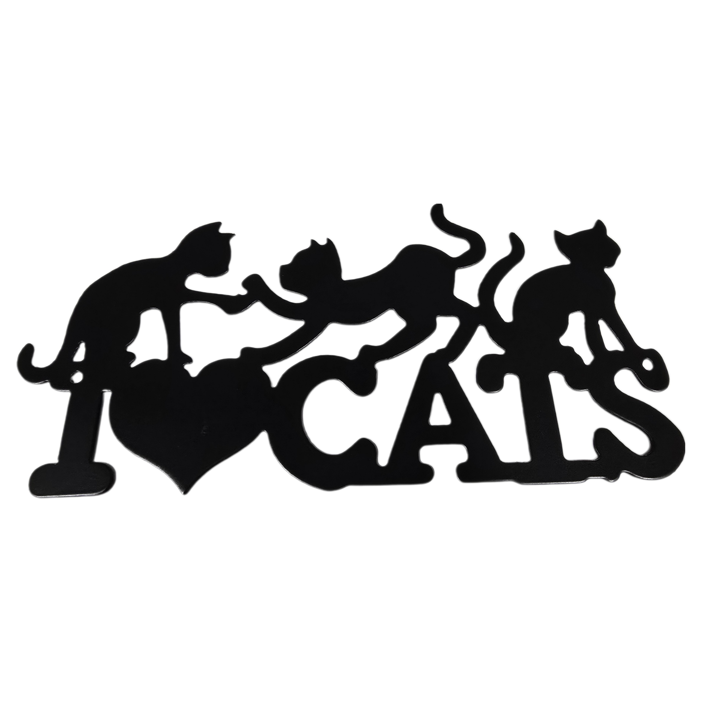 I Heart Cats Decor Wall Sign