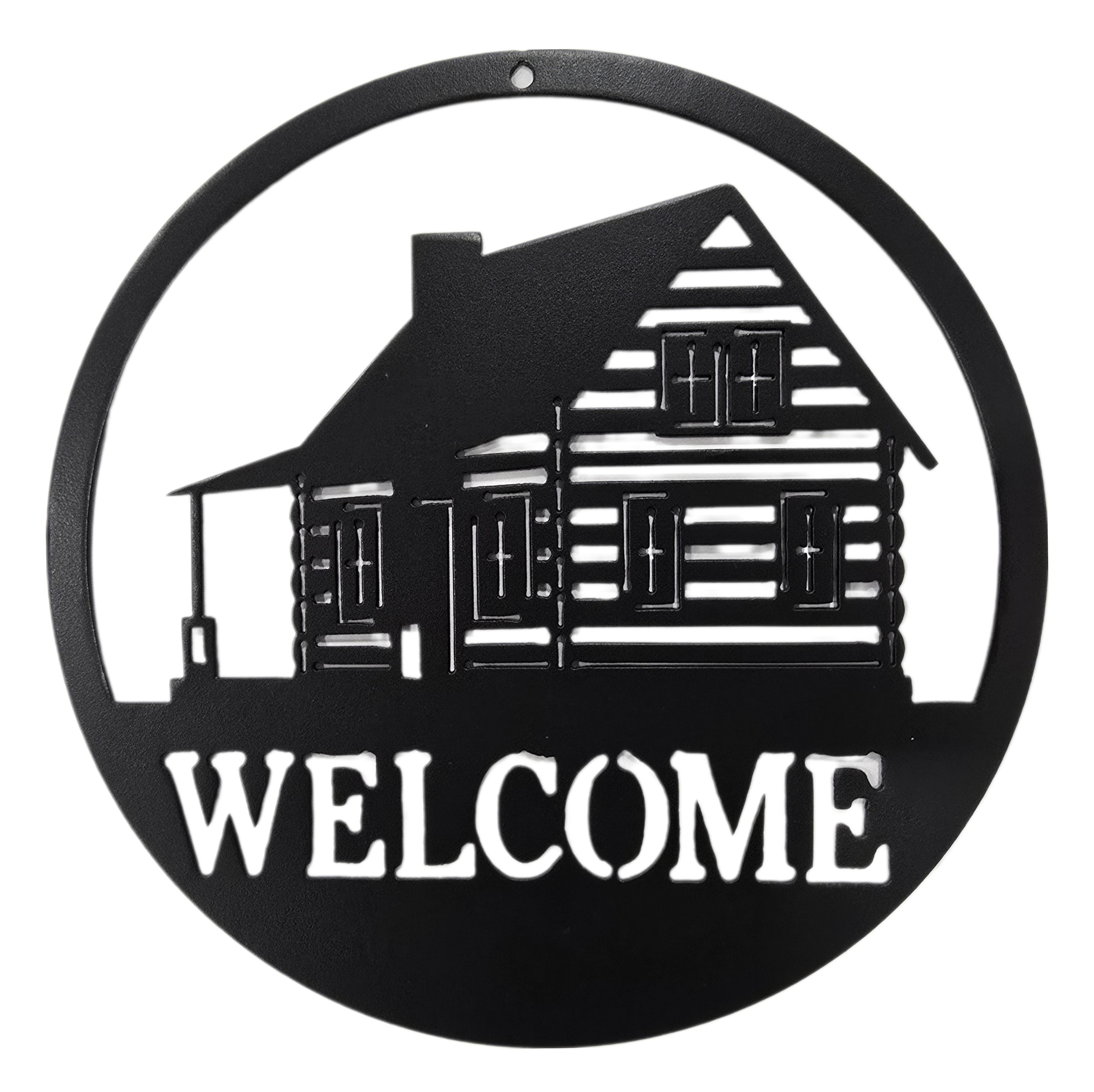 10-Inch Cabin Welcome Sign