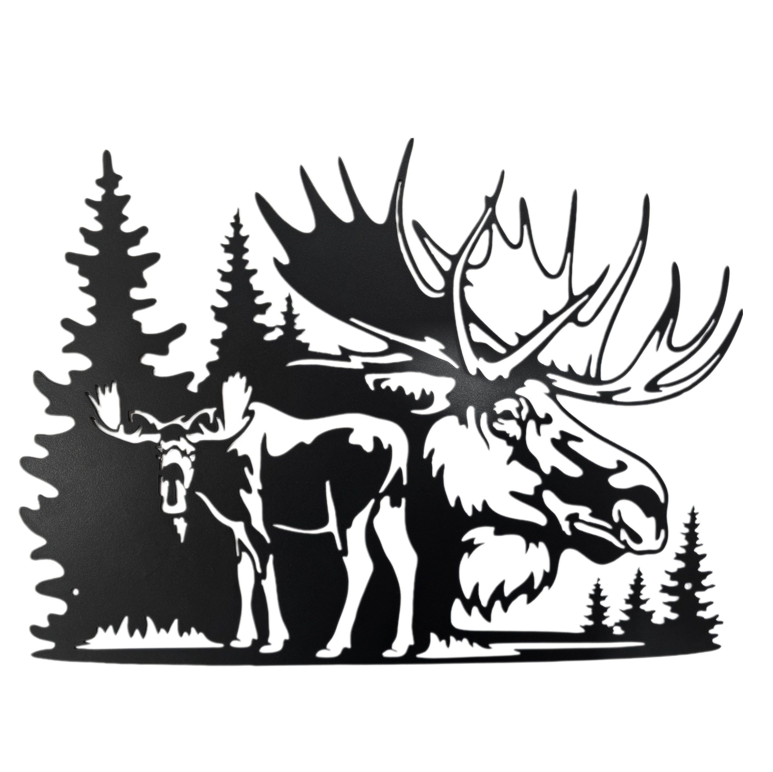 Wilderness Moose Decor Sign