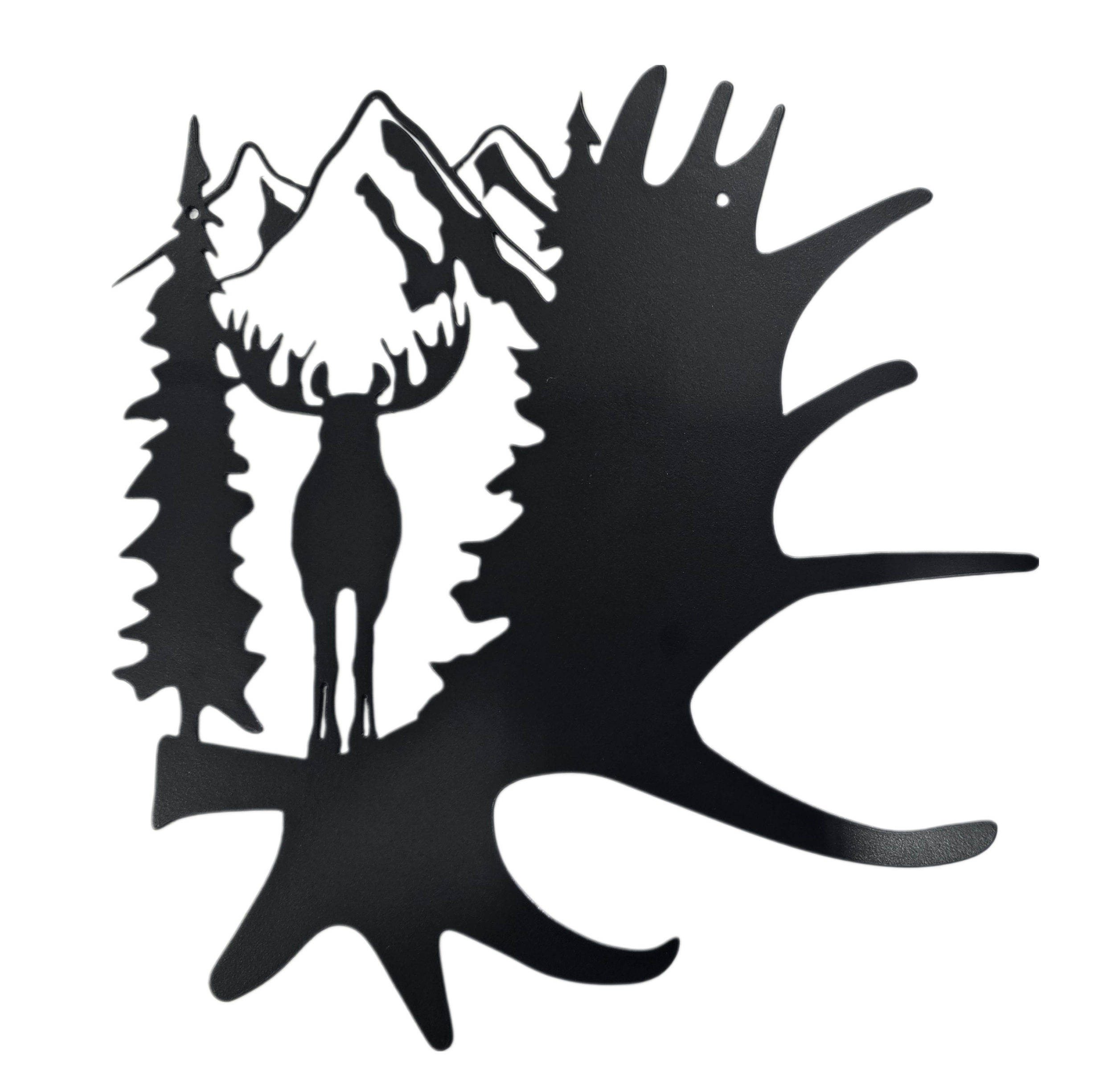 Wilderness Moose Antler Scene