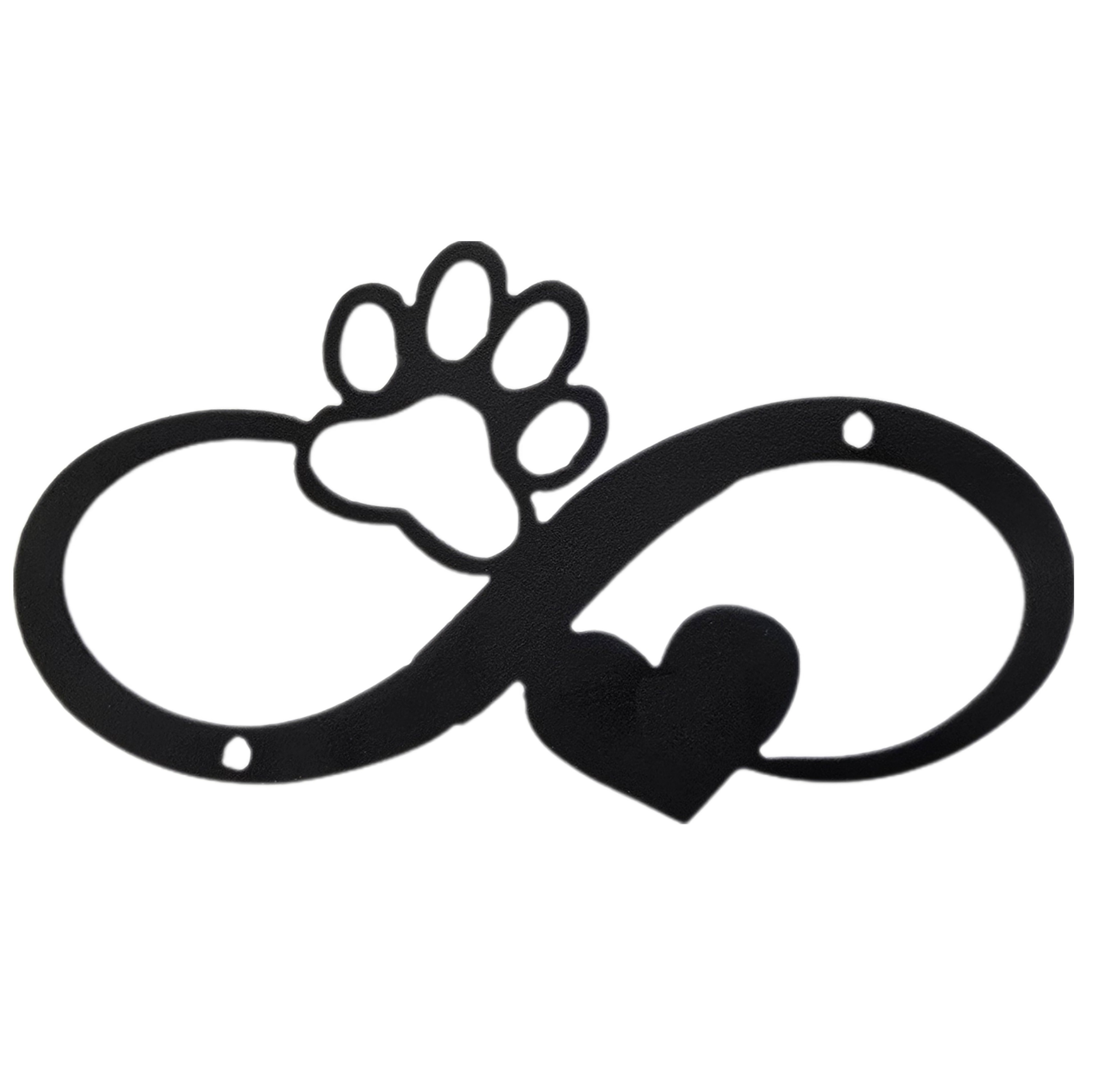Infinity Paw Print Wall Decor