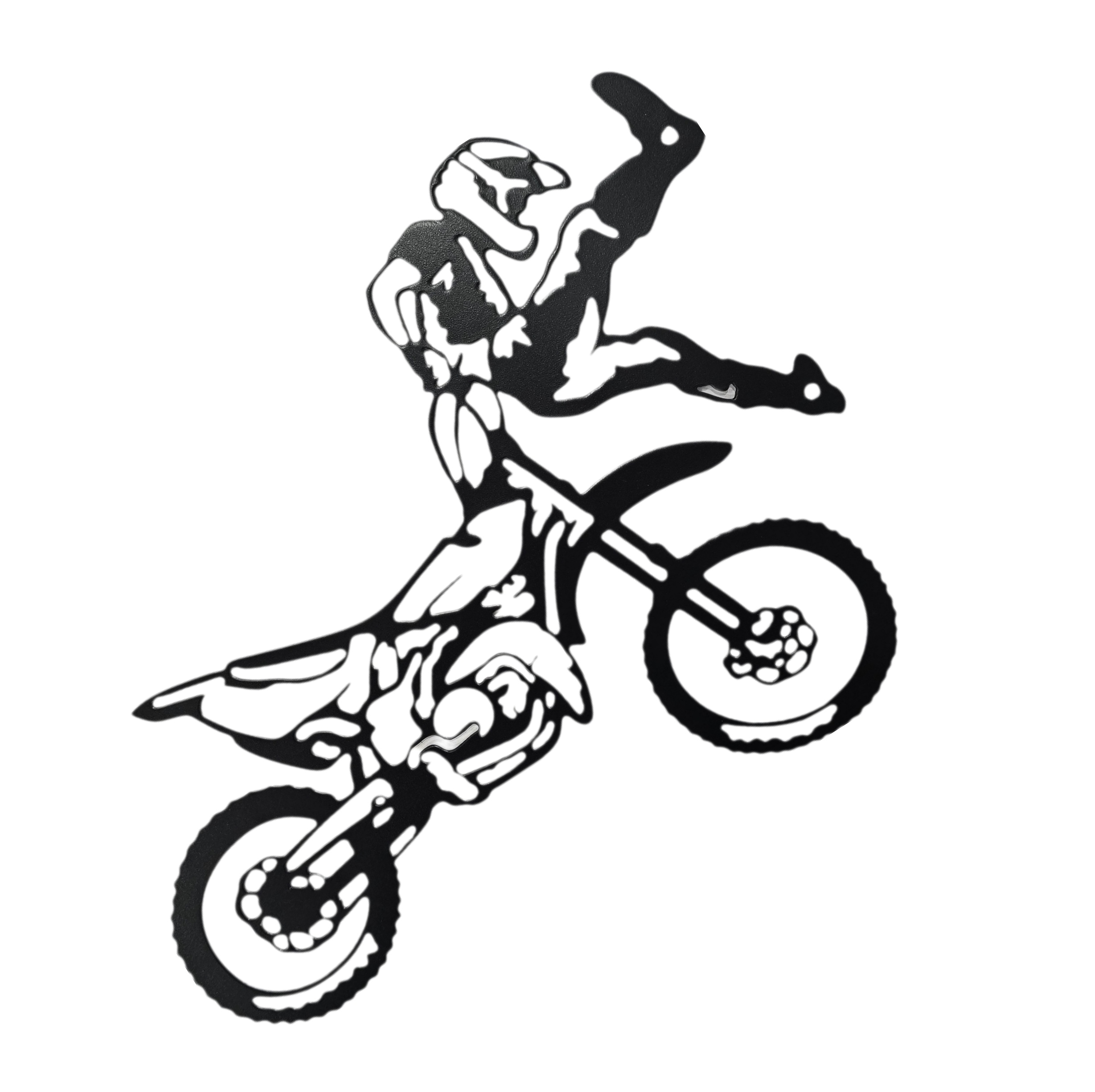 Dirt Bike Stunt Rider Wall Decor